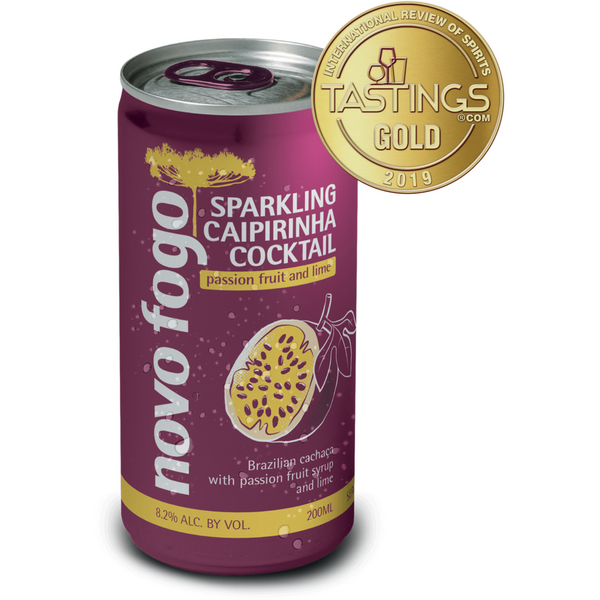 Novo Fogo Passion Fruit Sparkling Caipirinha 4-Pack