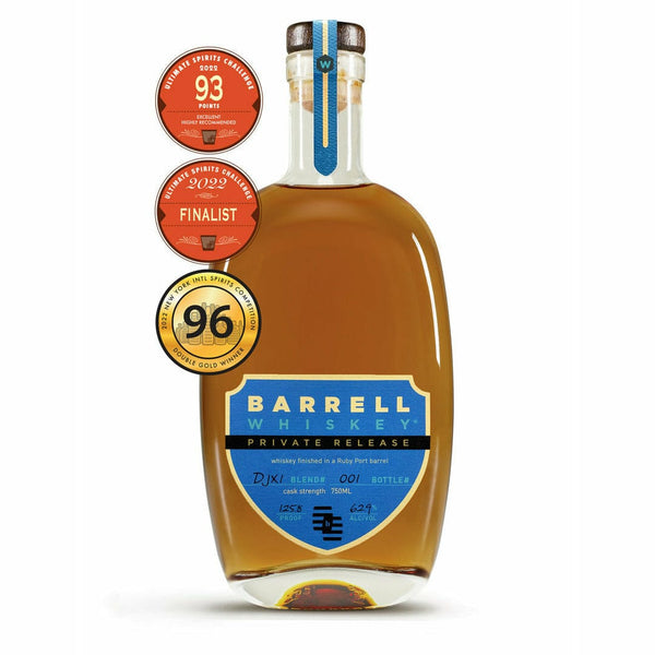 Barrell Whiskey Private Release DJX1 finished in a Ruby Port barrel