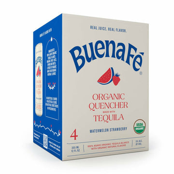 Buena Fé Organic Tequila Quencher Watermelon Strawberry