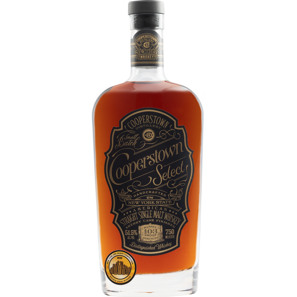 Cooperstown Select Straight American Single Malt Whiskey | Mash&Grape Cooperstown Select Straight American Single Malt Whiskey | Mash&Grape