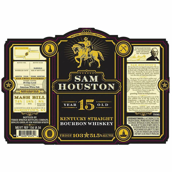 Sam Houston 15 Year Straight Bourbon