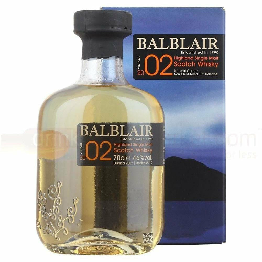 Balblair 2002 First Release Vintage Single Malt Scotch Whisky