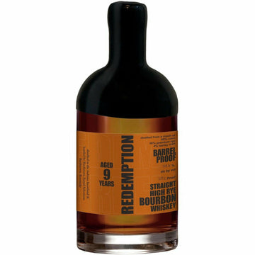 Redemption Barrel Proof 9 Year Straight High Rye Bourbon Whiskey