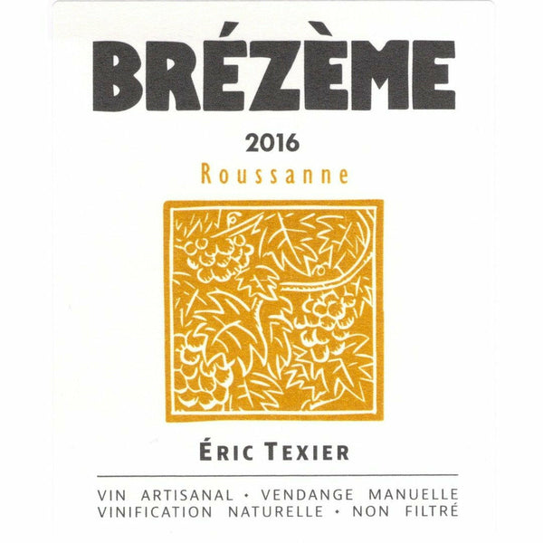 Eric Texier Brezeme Roussanne 2016