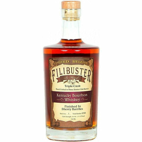 Filibuster Cask Strength Triple Cask Kentucky Bourbon Whiskey
